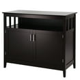 thumbnail image 7 of Costway Modern Kitchen Storage 36" Height Cabinet Buffet Server Table Sideboard Dining Wood Brown, 7 of 7