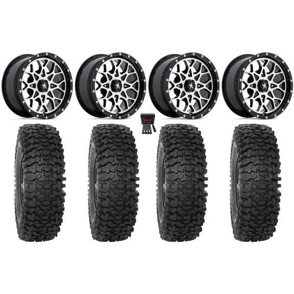 MSA Portal 14" Wheels Machined 28" RC500 Tires Sportsman RZR Ranger