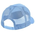 thumbnail image 5 of Falari Trucker Hat Baseball Cap Structured Plain Design 6 Panel, Adjustable Size - Sky Blue, 5 of 7