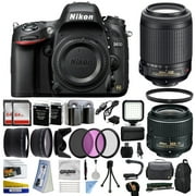Nikon D610 DSLR Digital Camera with 18-55mm VR II + 55-200mm VR Lens + 128GB Memory + 2 Batteries + Charger + LED Video Light + Backpack + Case + Filters + Auxiliary Lenses + $50 Gift Card + More!