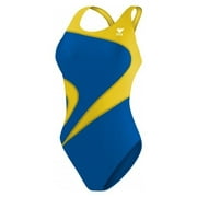 TYR Women's Alliance T-Splice Maxfit Swimsuit (Royal, 28)