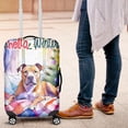 thumbnail image 4 of Watercolor Hello Winter Pitbull Chill Christmas Welcome Travel Luggage Cover Terrier Dog Lover Suitcase Dust Protective Decor - 00016, 4 of 5