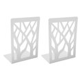 thumbnail image 1 of Metal Book Ends, Heavy Duty Bookends Stable Support Decorative Non Skid  for School Black,White, 1 of 7