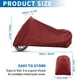 thumbnail image 2 of Cubierta de motocicleta Unique Bargains 1PC para todas las estaciones, universal, impermeable al sol con bolsa de almacenamiento, se adapta hasta 96.46'' XL roja, 2 of 7