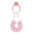 thumbnail image 3 of Bandana para gatos jinwen bufanda de encaje para mascotas con sombrero de corona, 3 of 8