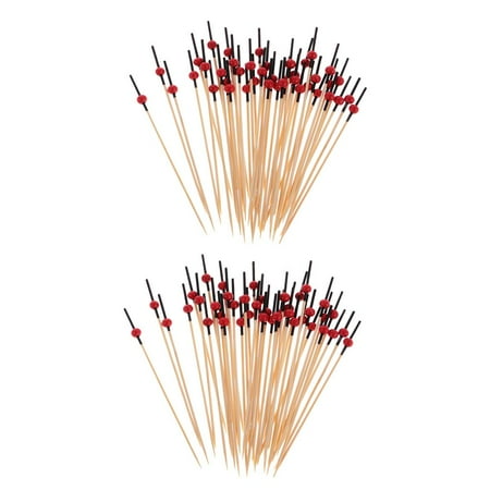 

200 Shape Cocktail Skewers Wooden Skewers Fruit Skewers Party Picks For Finger Food Candy And pasti - 12cm Length