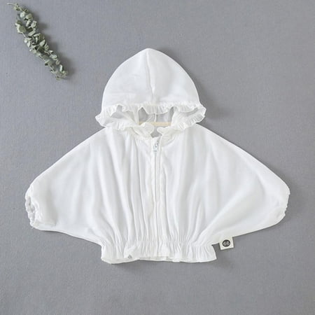 

Toddler Sun Protection Hoodie Toddler Jacket Coat Zipper Tops