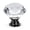 Black/Clear, variant on ZHss 20 Pack Crystal Glass Cabinet Knobs 30mm Diamond Shape Drawer Pulls with Cuttable Screws Black Base