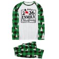 thumbnail image 2 of Blusa y pantalones con estampado a cuadros para hombre y papá, ropa familiar, pijamas, blusa y pantalones de poliéster, 2 of 3