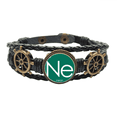 thumbnail image 1 of Quimica elementos periodo cuadro raro gas neon ne Pulsera marina tejida en cuero, 1 of 4