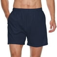 thumbnail image 2 of FEDTOSING Men's 5" Workout Running Shorts Navy Quick Dry Athletic Shorts With Pockets, 2 of 5