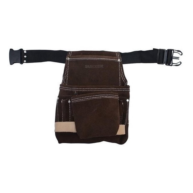 Estuche Portaherramientas Cuero 6 Compartimientos Surtek Surtek 124401