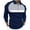 Blue, variant on Annhoo Mens Quarter Zip T-Shirts Color Block Collared Trendy Tops Long Sleeve Casual Business Workout Slim Fall Pullover