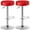 Red, variant on Giantex 2 PC Bar Stool, Modern Swivel Backless Round Barstool, PU Leather Armless bar Chair with Height Adjustable, Chrome Footrest, Sturdy Metal Frame for Kitchen Dining Living Bistro Pub, Red
