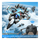 thumbnail image 4 of Mini Drones Rc Combate Con Giro De 360° Camouflage Modelo De Caza Camuflaje K500max Malubero Azul, 4 of 5