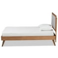 thumbnail image 2 of Baxton Studio Alida Light Grey and Brown Finished Wood Twin Size Platform Bed, 2 of 6