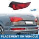 thumbnail image 3 of 1 pc Carcasa de luz trasera izquierda del parachoques para Volvo XC60 2008-2013 No.30763322 ABS Rojo Gris, 3 of 6