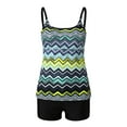 thumbnail image 3 of Pntutb Tankini Swimsuits for Women Two Piece Swim Top Shorts Conservative Bathing Suits, 3 of 6