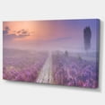 thumbnail image 2 of Path through Blooming Field - Large Seascape Art Canvas Print, 2 of 3