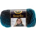 thumbnail image 2 of Lion Brand Scarfie Yarn-Charcoal/Aqua, 2 of 2