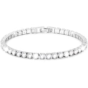 APSVO S925 Sterling Silver Plated Tennis Bracelets for Women Girls CZ April Birthstone Bracelets with Crystal Birthday Graduation Mothers Day Jewelry Gifts Teen Her Mom Adult Kids Ideas