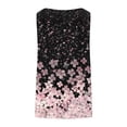 thumbnail image 6 of Mifsaly Plus Size Sleeveless Tops Women Leaf Print Tank Top Lightweight Breathable Summer Casual Loose Blouses XXL, 6 of 7