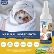 Waterless Shampoo for Small Critters- 8oz Small Animal Fragrance Free, Crulety Free Dry Shampoo-- No Rinse for Pet Ferrets, Guinea Pigs, Hedgehogs, Sugar Gliders, Rabbits & Hamsters