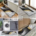 thumbnail image 6 of Black White Marble Gold Wave Pattern Kitchen Rug Mat,Kitchen Runner Rugs Non Skid Washable,Decorative Kitchen Floor Mats for Kitchen,Sink,Laundry,17"x47.2", 6 of 7
