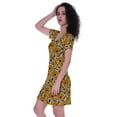 thumbnail image 3 of Moomaya Printed MidiDressFor Women Short Sleeves Above Knee-Length Summer Casual Dresses, 3 of 5