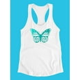 thumbnail image 3 of Celeste Butterfly Racerback Tank Women -SPIdeals Designs, Female XX-Large, 3 of 4
