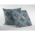 thumbnail image 3 of 16â€ Blue Peach Trellis Suede Throw Pillow, 3 of 4