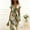 Green, variant on Floral Dresses for Women Hawaii V-Neck Long A-Line Dress Ruched Waist Beach Flutter Short Sleeve Ruffle Sundress XXL