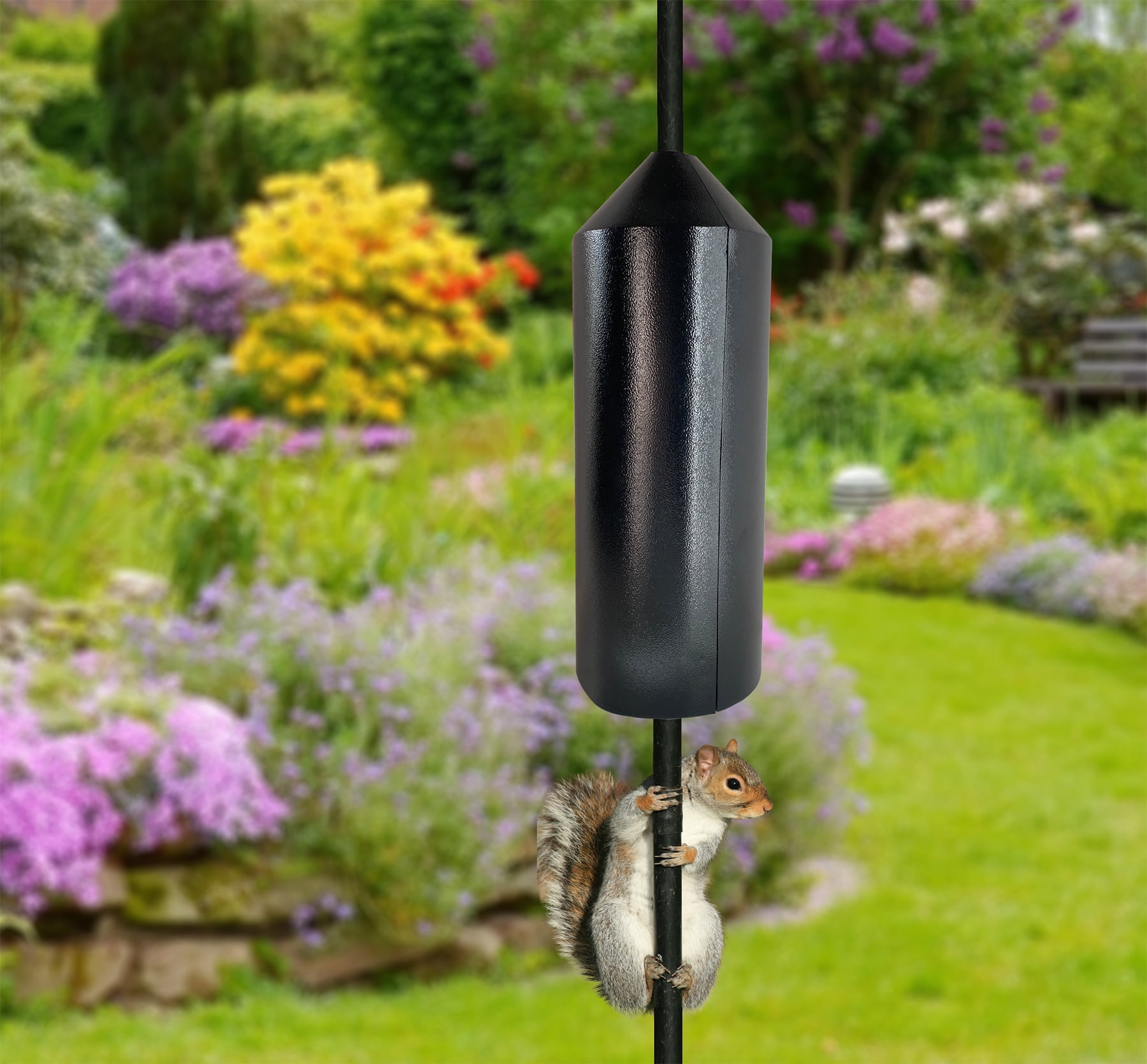 Panacea Products Metal Pole Mount Squirrel Baffle, 15 Inch Black