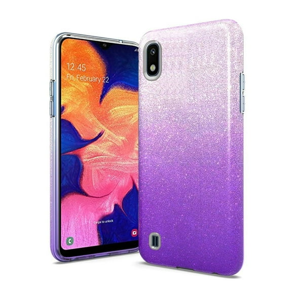 GSA Gradient Glitter Hybrid Case For Samsung Galaxy A10e - Purple
