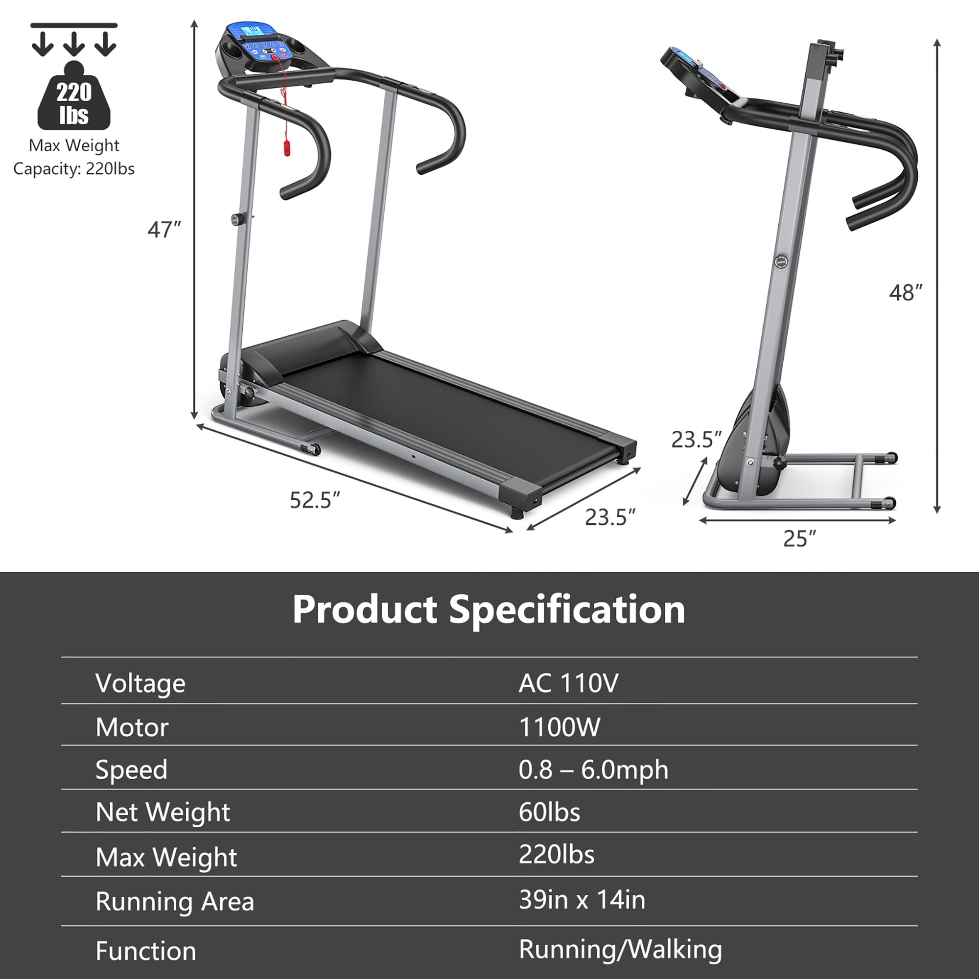 Folding motorised treadmill discount argos