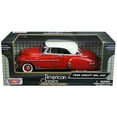 thumbnail image 3 of 1950 Chevrolet Bel Air Red 1/24 Diecast Car Model by Motormax, 3 of 3