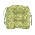 thumbnail image 2 of Blazing Needles 916X16US-T-2CH-OD-192 16 in. Spun Polyester Outdoor U-Shaped Tufted Chair Cushions, Titan Kiwi - Set of 2, 2 of 3