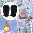 thumbnail image 3 of Wipya Mittens for Snow Gloves for Kids Girls Boys 1-4Years Infant Winter Snow Ski Gloves Fleece Warm Gloves S Size Navy, 3 of 8