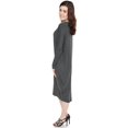 thumbnail image 5 of Women's Long Sleeve Comfy Cover-Up Midi Dress, 5 of 20