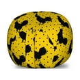 thumbnail image 1 of Rooster Storage Toy Bag Chair, Repeating Animal Silhouettes Placed on a Polka Dotted Background, Stuffed Animal Organizer Washable Bag, Large Size, Yellow Charcoal Grey, by Ambesonne, 1 of 3