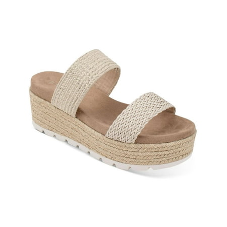 

Esprit Womens Aria Woven Slip On Flatform Sandals