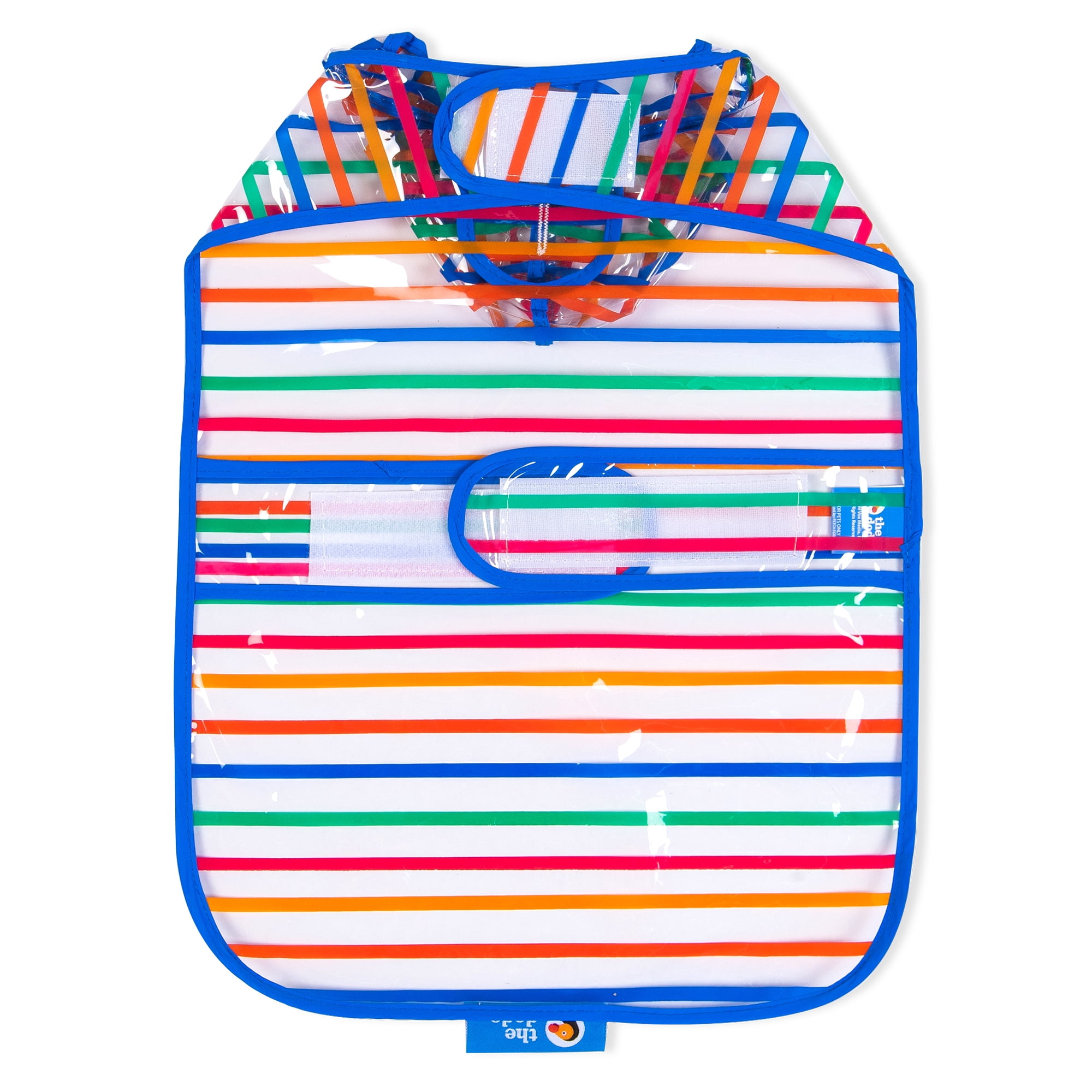 The Dodo Striped Clear Raincoat for Dogs -Medium
