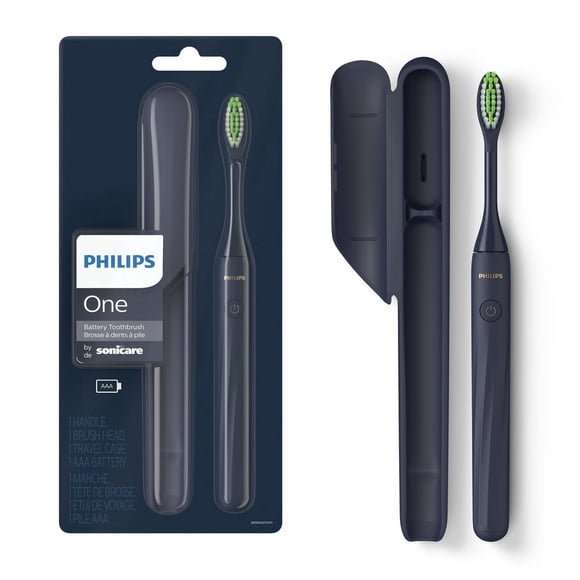 Philips One by Sonicare Battery Toothbrush, Midnight, HY1100