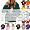 thumbnail image 3 of Hoodie for Women Halloween Ghost Graphic Pullover Hooded Sweatshirts Fall Casual Long Sleeve Soft Fleece Hoody Jackets with Kangaroo Pocket Ladies' Halloween Party Costumes, 3 of 5