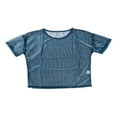 thumbnail image 3 of Femmes Transparentes Casual Crop Tops Manches Courtes T-Shirt Blouse Tops, 3 of 5