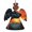 Angel Shape, variant on Angel Shape Christmas Wooden Hanging Ornaments, 6 Pcs, Xmas Tree Decor for Home Office with Night Wolf Design