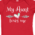 thumbnail image 4 of Inktastic My Aunt Loves Me Heart Boys or Girls Baby Bodysuit, 4 of 5