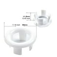 thumbnail image 4 of Langgg 4bags Decorative Cover With Filter Hole - Functionality And Style Of Wash Basins Ceramic Wash Basin Overflow Hole Cover White hollow 1Set, 4 of 6