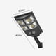 thumbnail image 3 of Bewildely Luz de Sensor de movimiento con energía Solar ABS PS, lámpara de calle resistente al agua IP65 de repuesto recargable con Iluminación y accesorios, 3 of 6