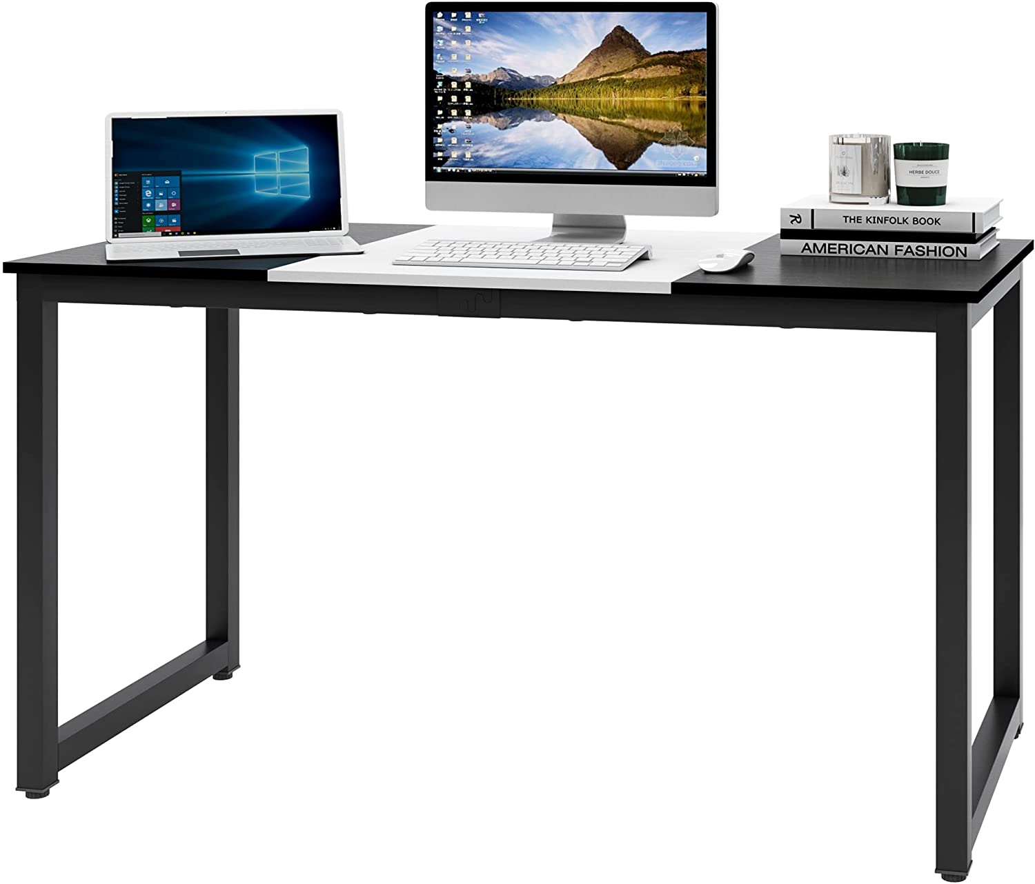 Soges 55 inch Computer Desk Home Office Work Table, Study Writing Table